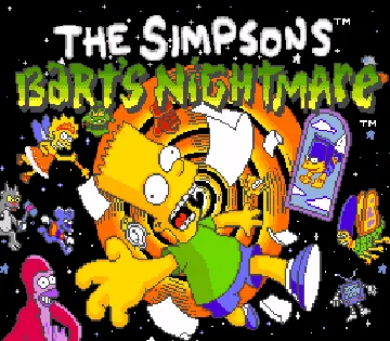 Simpsons, The - Bart's Nightmare (USA, Europe) screen shot title